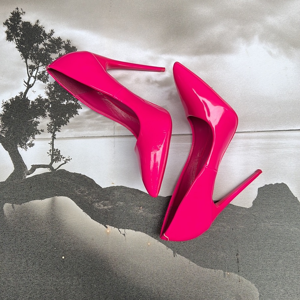 Beautiful Bold pink heels - Beast Fashion